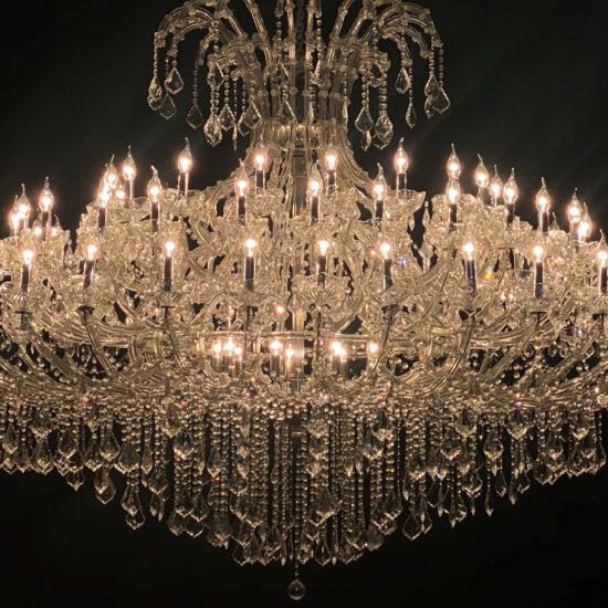 large Maria Theresa chandelier for rental