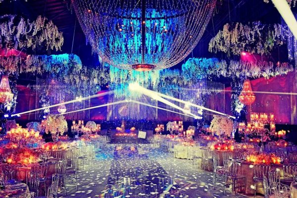 #sonavsofab Indian destination wedding chandelier rentals