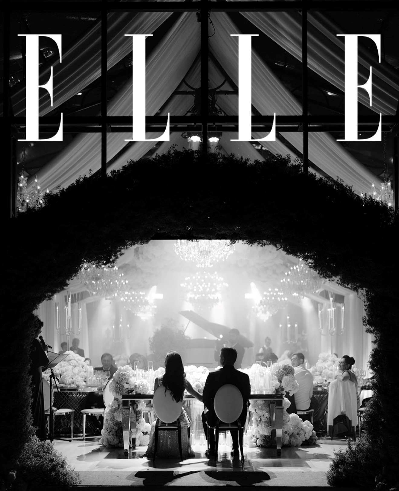 Chandelier rental as featured in ELLE Magazine — photo by ELLE
